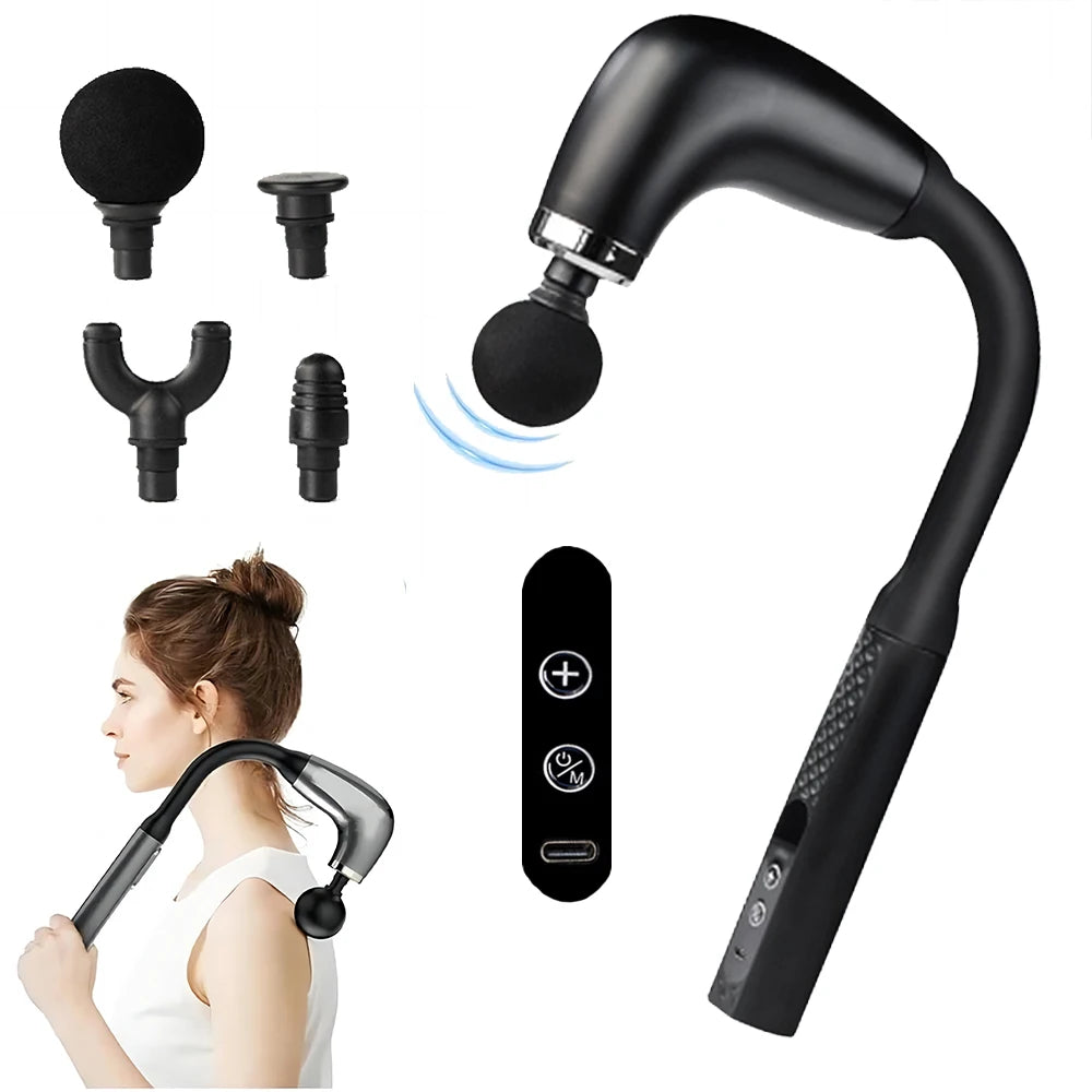 AJMO Percussion Massage Gun — Curved & Deep Tissue Styles